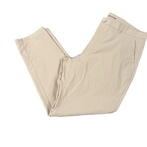 Tan Cotton Chinos with Classic Straight-Leg Fit